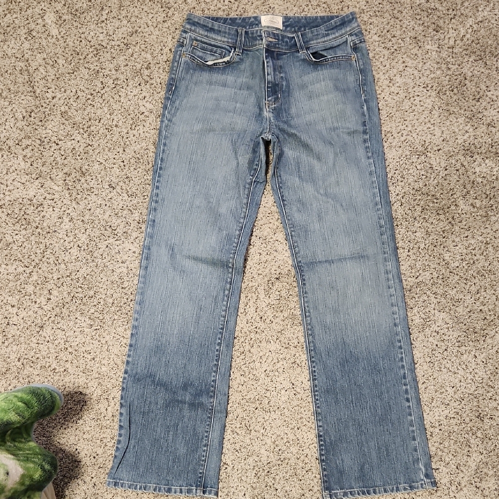 White House Black Market Medium Wash Straight Leg Jeans